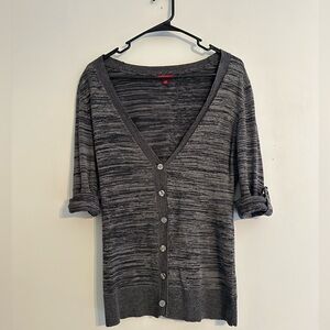 Merona Women’s Grey Button Cardigan Sweater Size XS